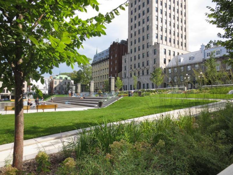 Quebec City Hall Gardens